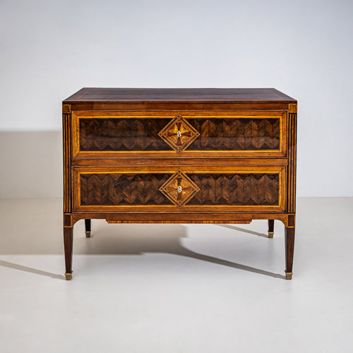 Neoclassical Chest of Drawers with Marquetry Decoration, Italy, circa 1800