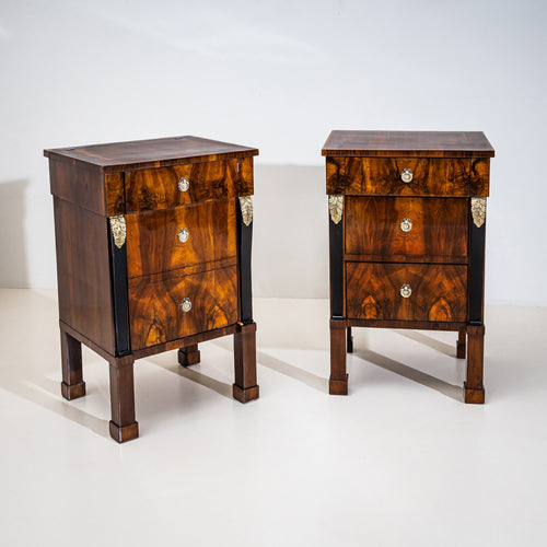 Pair of Empire Bedside Cabinets, Italy, Early 19th Century