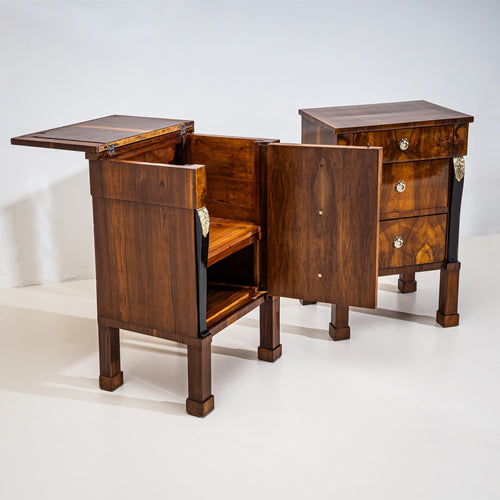 Pair of Empire Bedside Cabinets, Italy, Early 19th Century