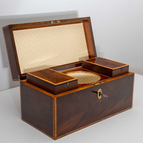 Mahogany Tea Chest, probably England, circa 1830