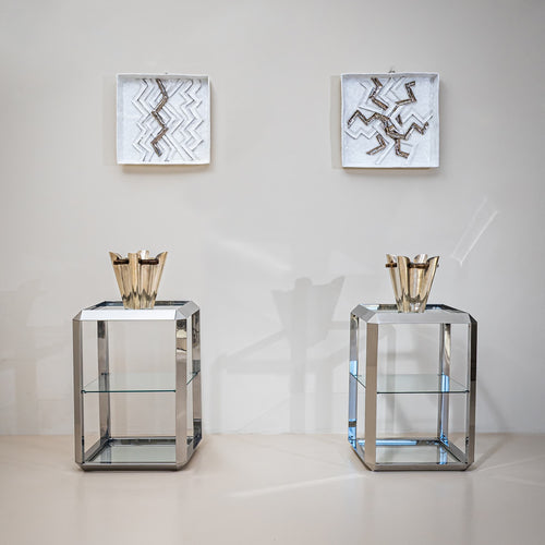 Ulisse Pagliari (XX), Pair of Wall Objects, Italy, dated 1967