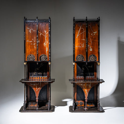 Carlo Bugatti (1856–1940), Two Cabinets, Italy, circa 1890/1900