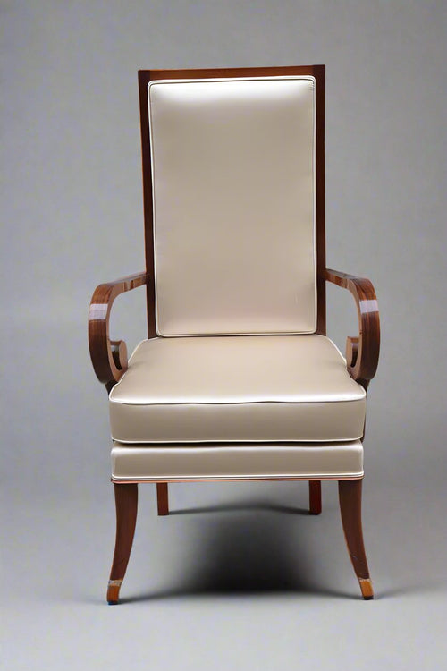 Single Art Deco Tall Back Armchair