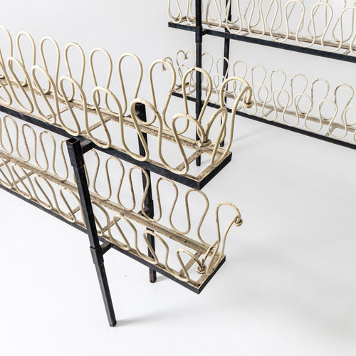 Metal Jardinières in the style of Gio Ponti, Italian Manufactory, 1950s