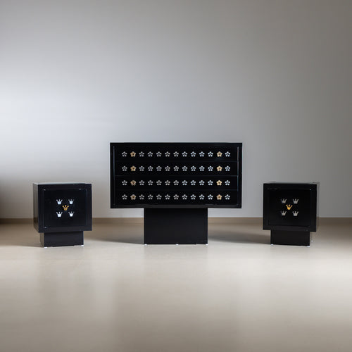 Chest of Drawers and Night Stands by Matteo Thun, Italy 1980s