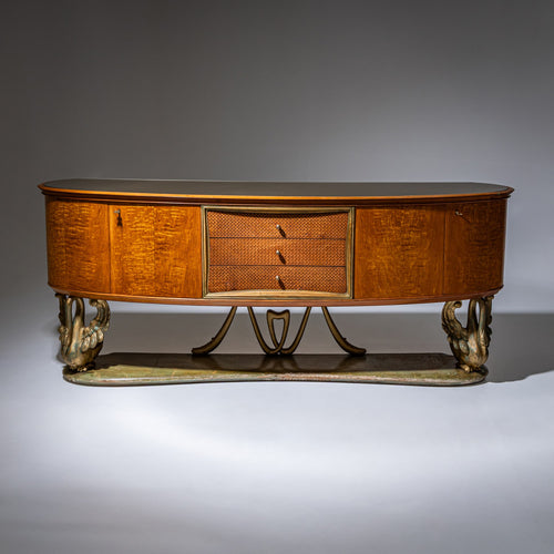 Exceptional Sideboard in the Style of Osvaldo Borsani, Italy, 1940s/50s