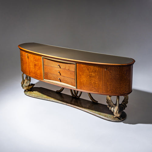 Exceptional Sideboard in the Style of Osvaldo Borsani, Italy, 1940s/50s