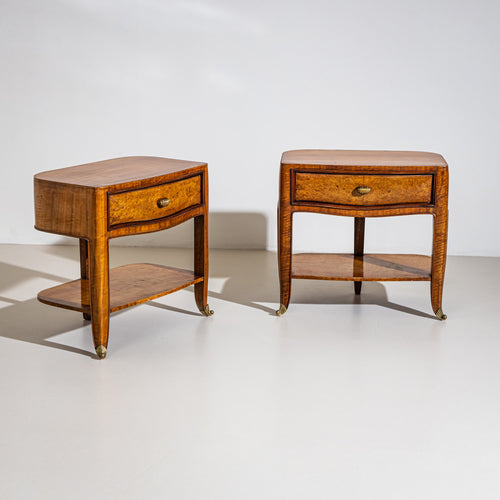 Pair of Bedside Tables, Italy, 1st Half 20th Century