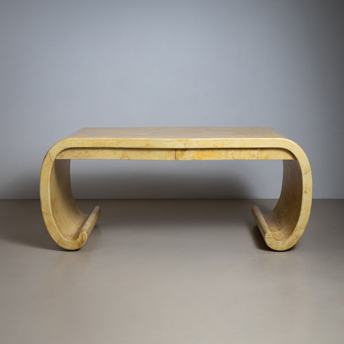 Parchment-Covered Desk, attributed to Karl Springer, 1960-80s