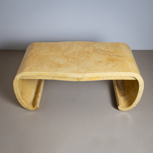 Parchment-Covered Desk, attributed to Karl Springer, 1960-80s