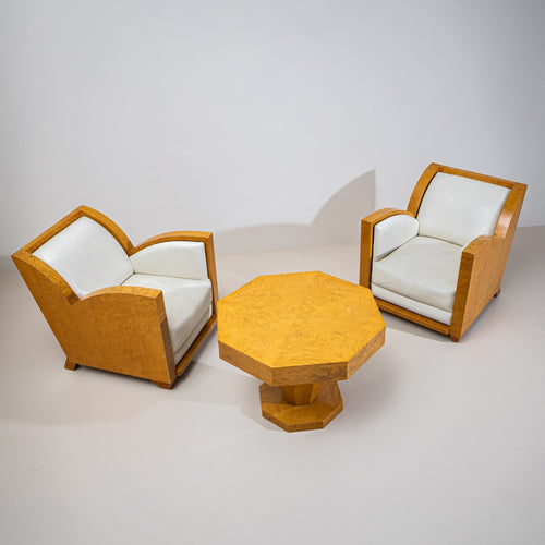 Art Deco Lounge Suite, probably Italy, 1940s