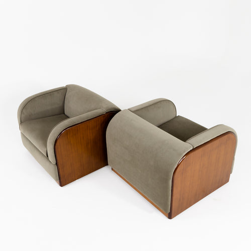 Modernist Lounge Chairs, probably Italy 1940s