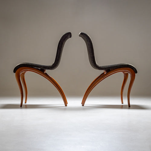 Pair of "Anxie" Dining Chairs by Maurizio Marconato & Terry Zappa for Porada, 2000s