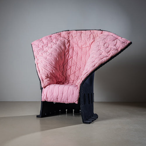 Two Sculptural Lounge Chairs, “I Feltri” by Gaetano Pesce, Italy, 1980s