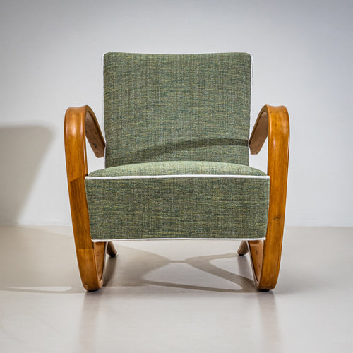 Pair of H-269 Lounge Chairs by Jindřich Halabala, Czechia, 1930s