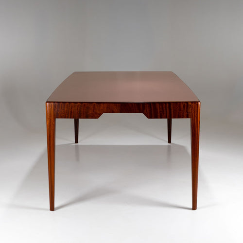 Sculptural Dining Table with Glass Top, Italy, Mid-20th Century