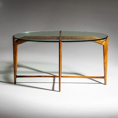 Oval Coffee Table, Italy, Mid-20th Century