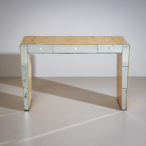 Vanity Console with Mirrored Front, Italy, 1950s
