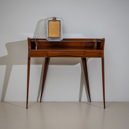 Wall Console with Glass Shelf, Italy, Mid-20th Century