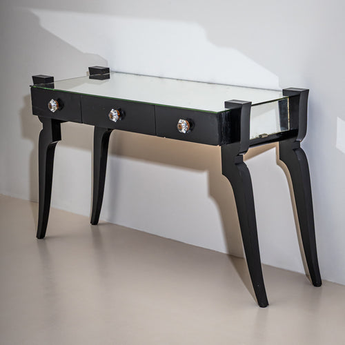 Black Art Deco Console, Italy, 1920s-40s