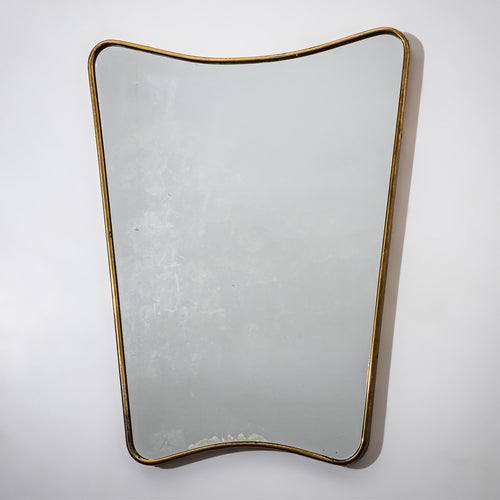 Wall Mirror in the Style of Gio Ponti, Italy, 1950s