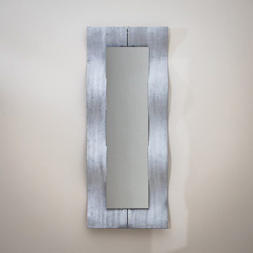 Pair of “Wave” Wall Mirrors by Lorenzo Burchiellaro (1933–2017), Italy, 1970s