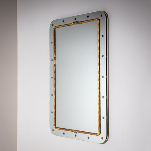 Large Wall Mirror, Italy, Mid-20th Century