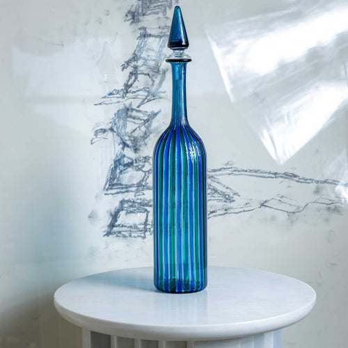 Blue-Green Venini Carafe, Italy 1979