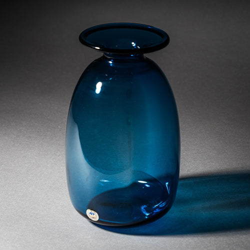 Blue “Capri” Glass Vase by Kastrup Holmegaard, Denmark, 1960s/70s