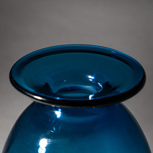 Blue “Capri” Glass Vase by Kastrup Holmegaard, Denmark, 1960s/70s