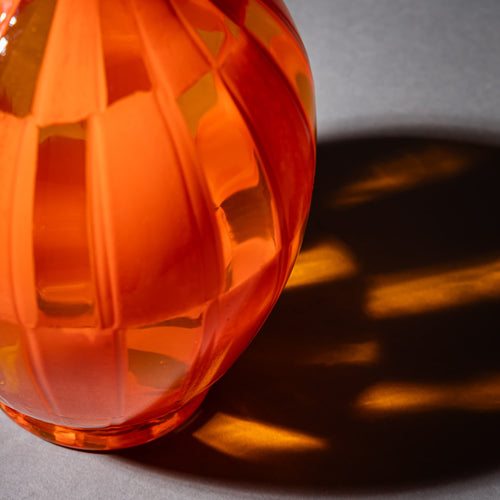 Orange Murano Glass Vase by Barovier & Toso, Edition 1/1, dated 1981
