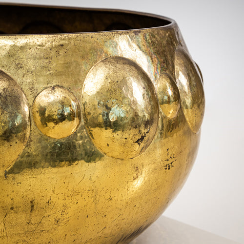 Large Brass Planter, Italy, Mid-20th Century