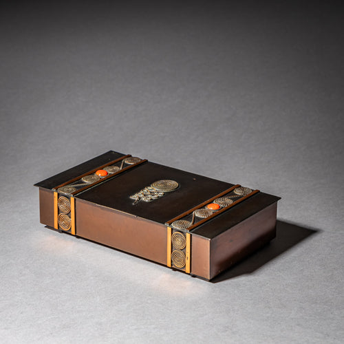 Copper Jewelry Box by Lignifer, Hungary, 1970s