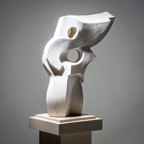 White Coral-Form Ceramic Sculpture, Limoges, France, 20th Century