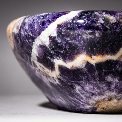 Gemstone Bowl - Amethyst, by Helmut Wolf (*1940 Idar Oberstein)