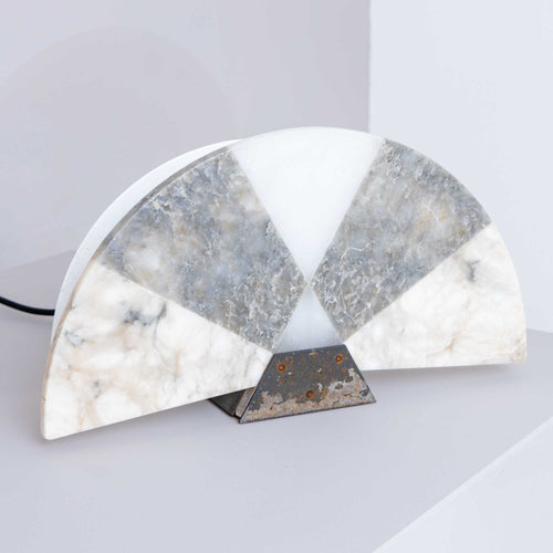 Pair of Modernist Italian Alabaster Table Lamps