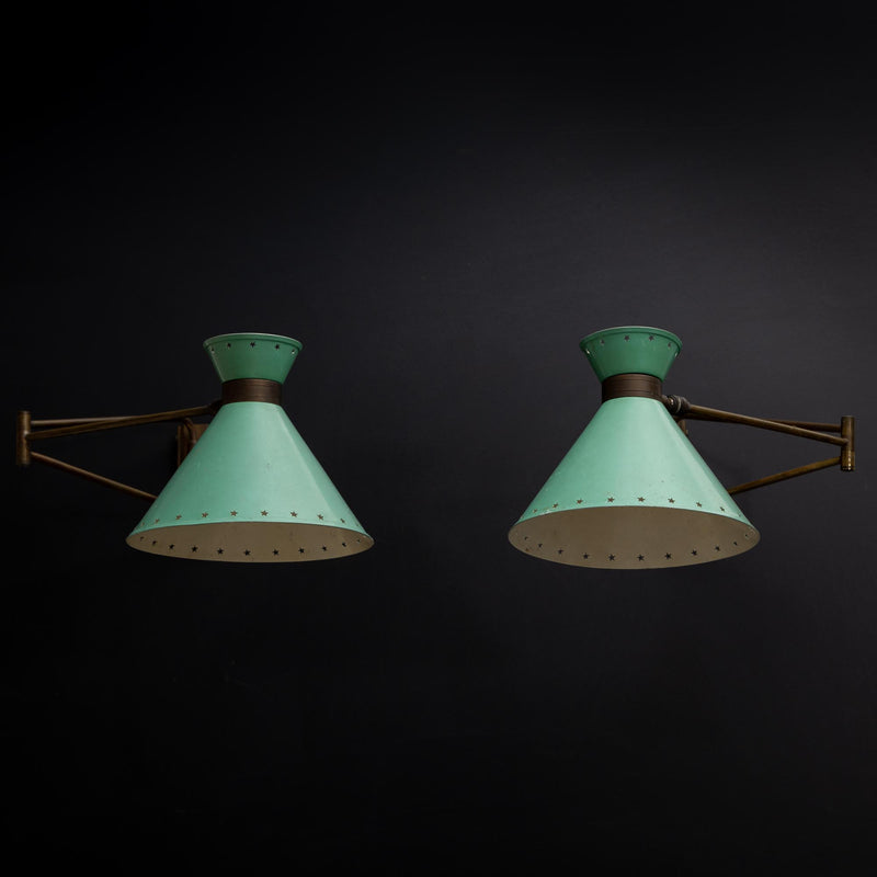 Pair of Articulated Wall Lights , France 1950&