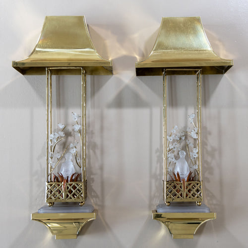 Pair of Sconces in the style of Maison Baguès, France, Mid-20th Century