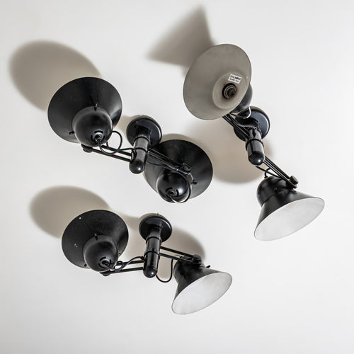 Three Wall Lamps, Model 6755 by Gae Aulenti for Stilnovo, Italy, Designed in 1978
