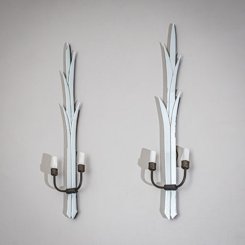 Pair of Mirrored Wall Sconces, attributed to Luigi Fontana, Italy, 1930s