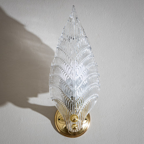 Pair of Wall Lamps, Attributed to Seguso Vetri d’Arte, Italy, 1940s