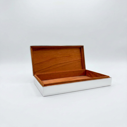 Vintage Shagreen and Silver Box