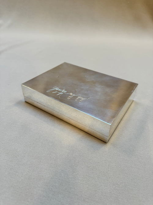 Classic "H" Hermes Silverplate box