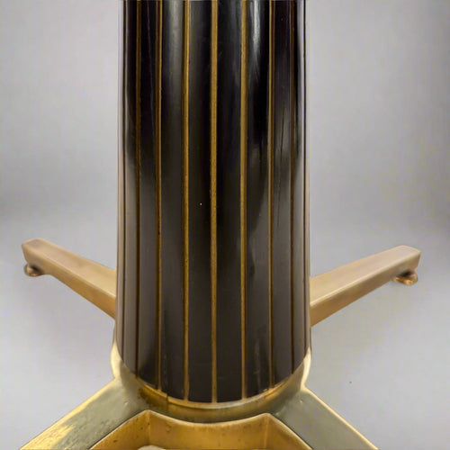 Mid-Century Italian Brass and Mahogany Center Table Attributed to Paolo Buffa