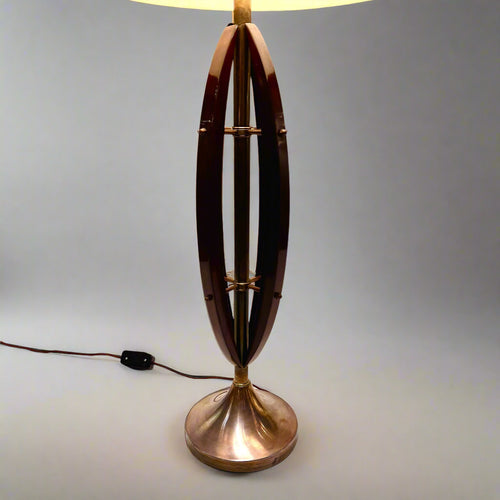 Pair of Modernist Architectural Table Lamps, Italy, 1950's.