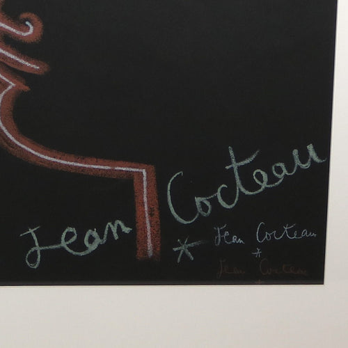 "Orpheus" A lithograph by Jean Cocteau, France