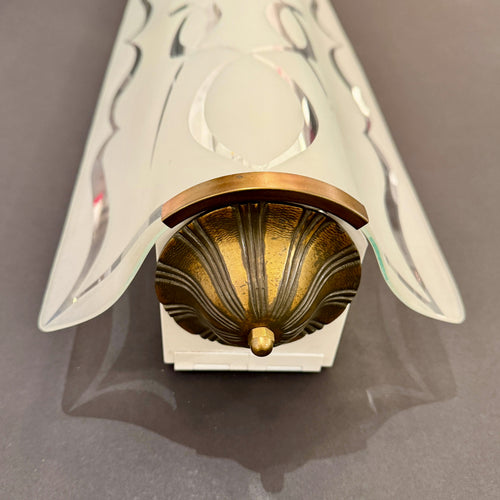 A pair of Art Moderne Wall Sconces France circa 1940