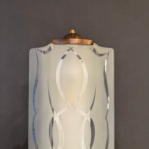 A pair of Art Moderne Wall Sconces France circa 1940