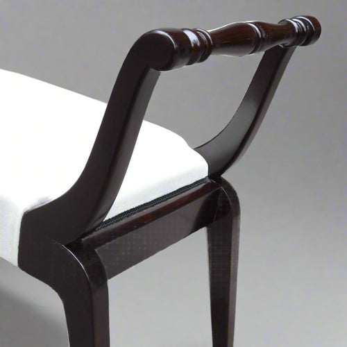 Single Ebonized Italian Bench , 1950's