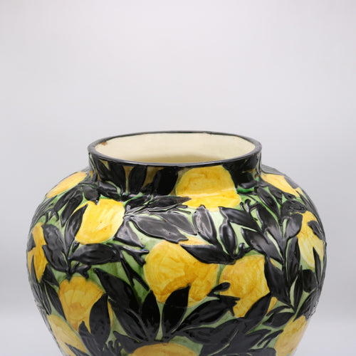 Lemons Art Deco Period Ceramic Vase Max Laeuger Germany 1921